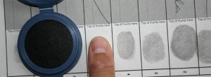 fingerprints in a journal